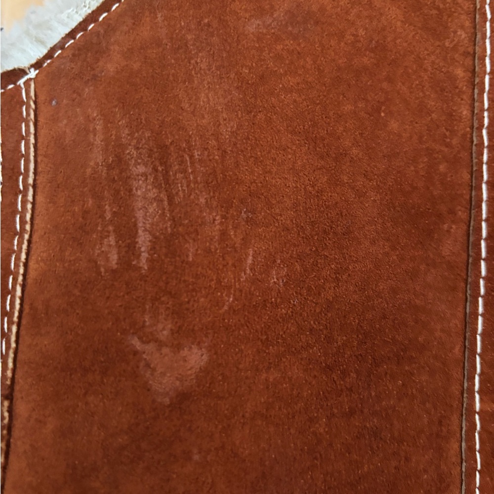 Vintage suede vest with lining - Picture 8 of 9